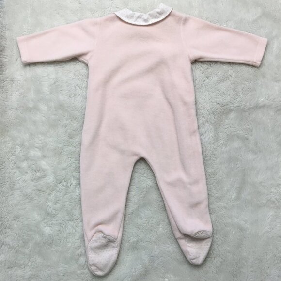 Pili Carrera Baby Girl Pink Footsie One Piece Pajama Size 3 Months - Picture 6 of 9
